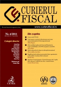 Curierul fiscal, Nr. 4/2011