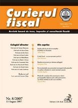 Curierul fiscal nr. 8/2007