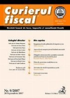 Curierul fiscal, nr. 9/2007