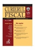 Curierul fiscal, Nr. 1/2009