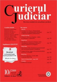 Curierul Judiciar, Nr. 10/2009