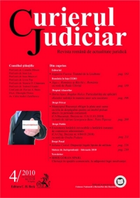 Curierul Judiciar, Nr. 4/2010