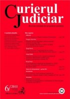 Curierul Judiciar. Nr. 6/2010