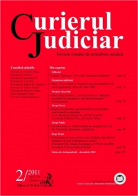 Curierul Judiciar, Nr. 2/2011