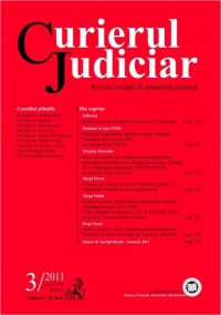 Curierul Judiciar, Nr. 3/2011