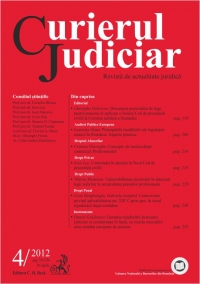 Curierul Judiciar, Nr. 4/2012