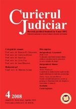 Curierul Judiciar, Nr. 4/2008