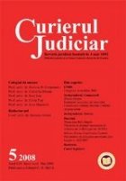 Curierul Judiciar Nr. 5/2008