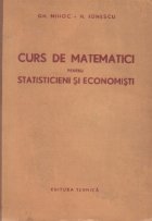 Curs matematici pentru statisticieni economisti