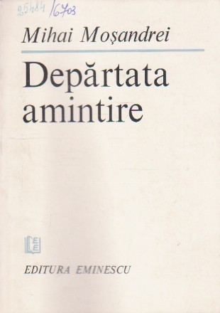 Departata Amintire - Versuri (Mihai Mosandrei)