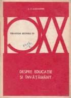 Despre educatie si invatamant - antologie