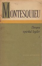 Despre spiritul legilor Volumul