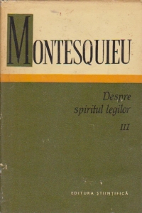 Despre spiritul legilor, Volumul al III-lea