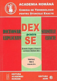 Dictionar explicativ pentru stiintele exacte - Textile TEX 6  (Literele H-L) - Roman/Englez/Francez/German/Italian/Rus