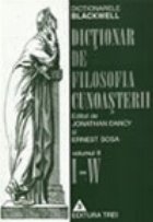 Dictionar filosofia cunoasterii Volumul