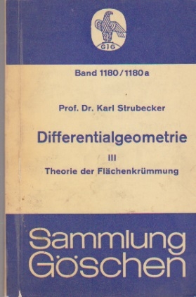 Differentialgeometrie III. Theorie der Flachenkrummung