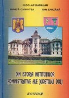 Din istoria institutiilor administrative ale