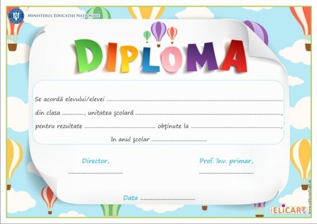 Diploma ciclul primar 3