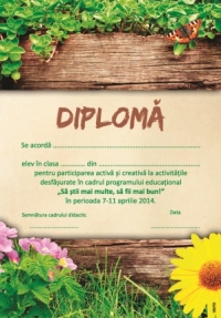 Diploma Sa stii mai multe, sa fii mai bun!