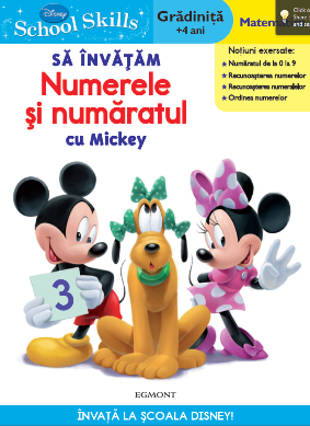 Disney School Skills - Sa invatam numerele si numaratul cu Mickey (Gradinita, +4 ani)