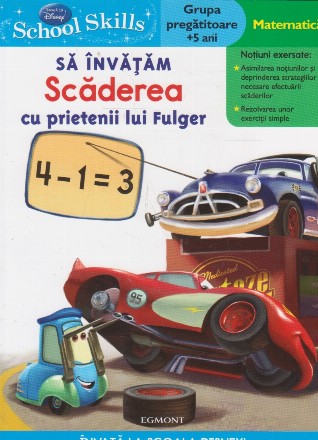 Disney School Skills - Sa invatam scaderea cu prietenii lui Fulger (Grupa pregatitoare, +5 ani)