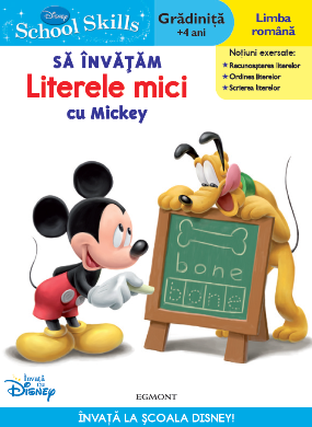 Disney School Skills - Sa invatam literele mici cu Mickey (Gradinita, +4 ani)