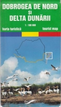 Dobrogea de Nord si Delta Dunarii - harta turistica (Scara 1:100.000)