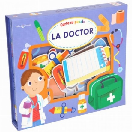 La doctor. Carte cu puzzle. Bebe învață