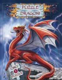 Dragoni. Carte-puzzle cu 24 de piese (contine 5 puzzle)