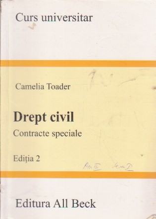 Drept civil. Contracte speciale. Editia a II-a