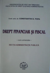 Drept financiar si fiscal - curs universitar - sectia administratie publica