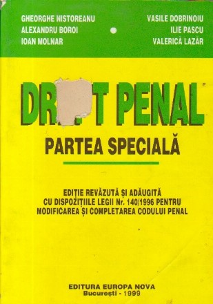 Drept Penal - Partea Speciala, Editia a IV-a