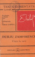 Duiliu Zamfirescu Viata tara (antologie)