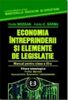 Economia intreprinderii elemente legislatie Manual