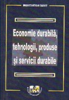 Economie Durabila Tehnologii Produse Servicii