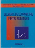 Elemente Econometrie pentru Previziune