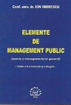 Elemente management public (specie managementului