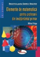 Elemente matematica pentru profesorii din