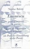 Eminescu - poet al initierii in poezie (romana, franceza, germana)