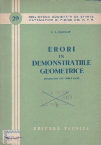 Erori in demonstratiile geometrice (traducere din limba rusa)