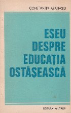 Eseu despre educatia ostaseasca