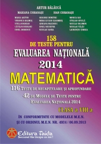Evaluarea Nationala 2014. Matematica, Clasa a VIII-a