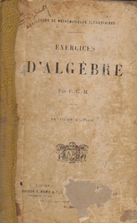 Exercices D'Algebre, septieme edition