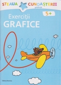 Exercitii grafice pentru gradinita (varsta 5+) - albastra