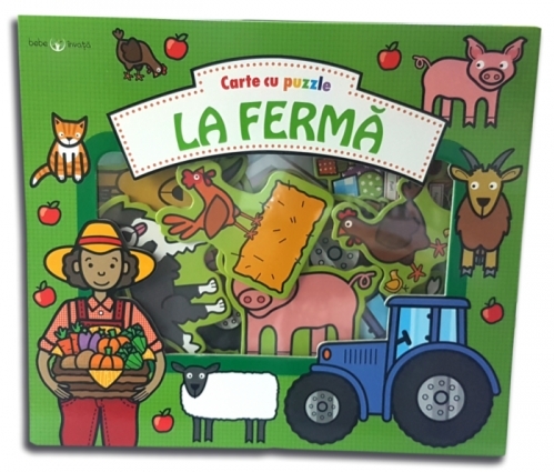 La fermă. Carte cu puzzle. Bebe învață