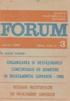 Forum, nr. 3 martie 1988