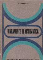 Fundamente matematica