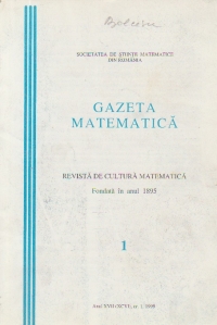 Gazeta matematica, Nr. 1/1999