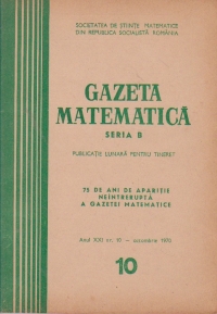 Gazeta matematica, 10/1970