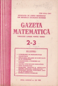 Gazeta matematica, 2-3/1982